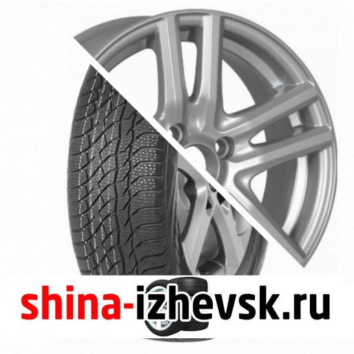 Колесо в сборе Viatti Bosco зима (V-526) 205/70 R15 T 96 + Tech Line 529 6xR15 4×100 ET40 DIA60.1 Серый в Ижевске